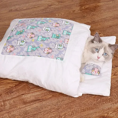 ComfortNest™ Verwijderbaar Kattenhuisje – Wasbaar & Geborgen Rustplekje