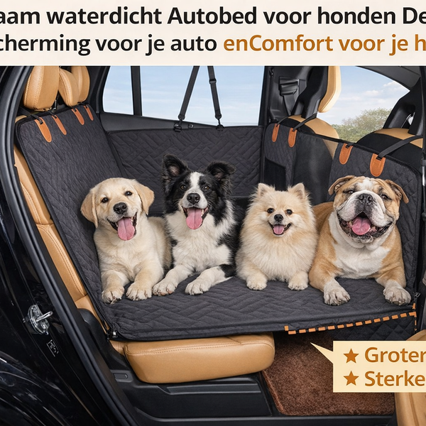 Honden Auto Deken met Zak – Comfort en Stijl voor Jouw Trouwe Vriend
