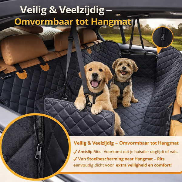 Honden Auto Deken met Zak – Comfort en Stijl voor Jouw Trouwe Vriend