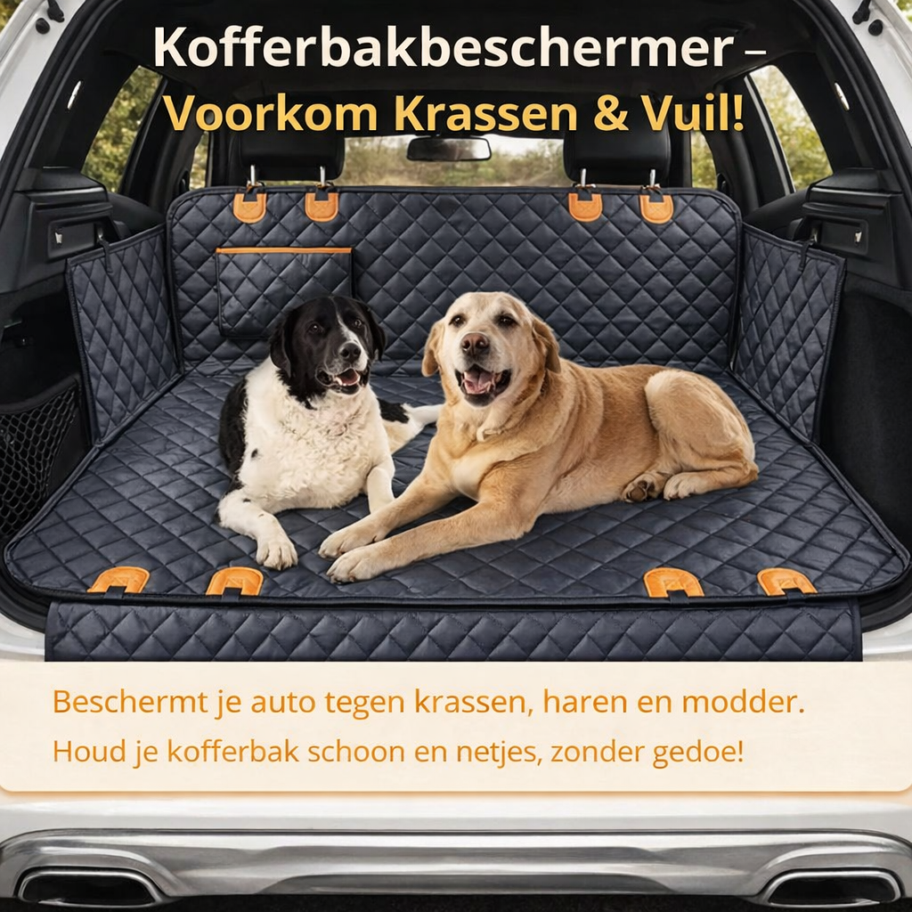 Honden Auto Deken met Zak – Comfort en Stijl voor Jouw Trouwe Vriend