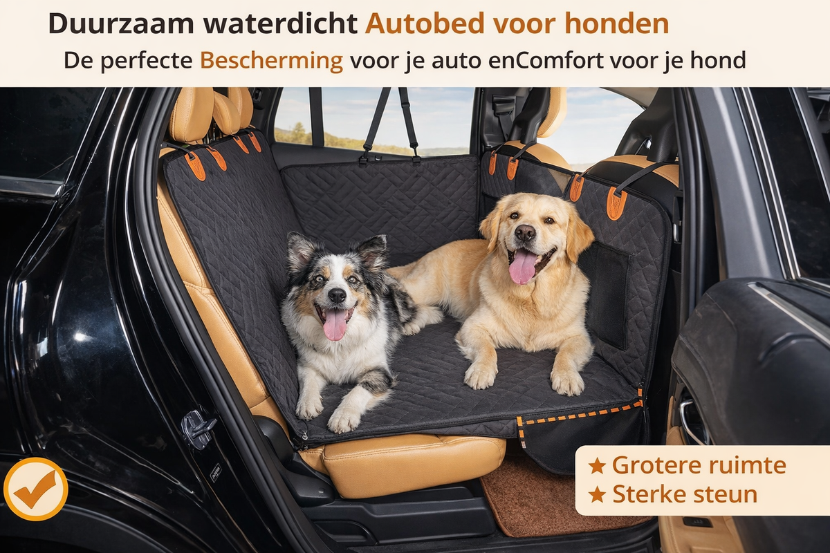 Waterdicht Hondenbed voor de auto