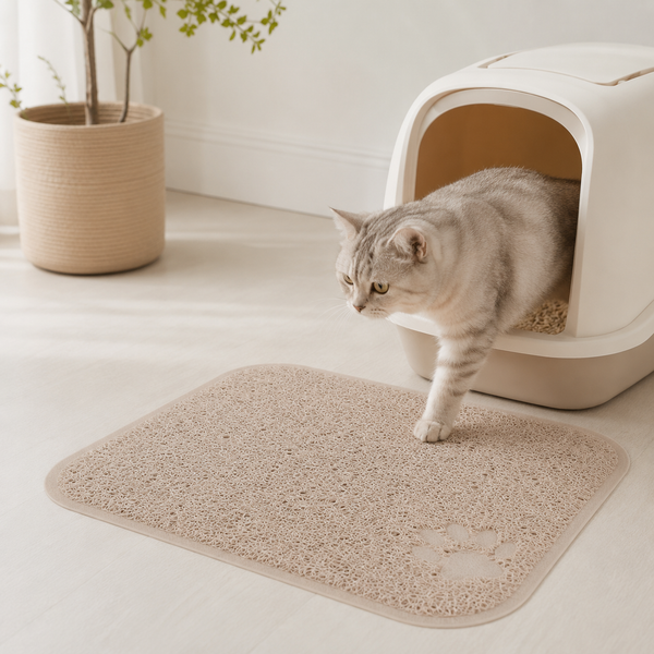 PureFlow Trixie Schoonloopmat PVC Blush voor kattenbak in premium interieur